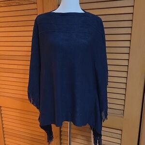 Navy Women's Poncho